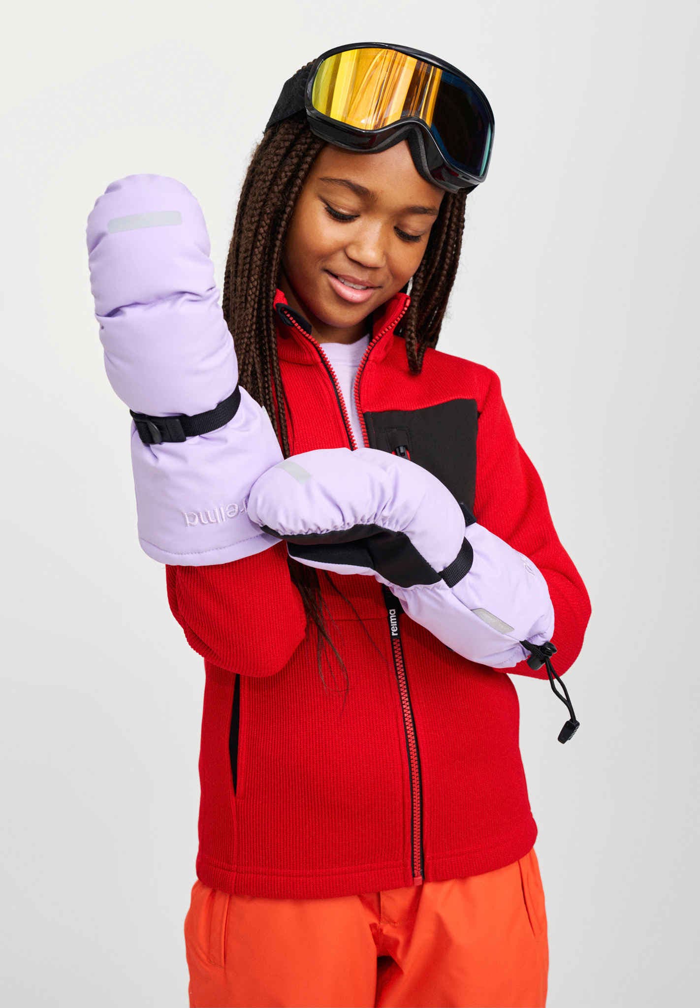 Kids' waterproof ski mittens Vanukko Winter