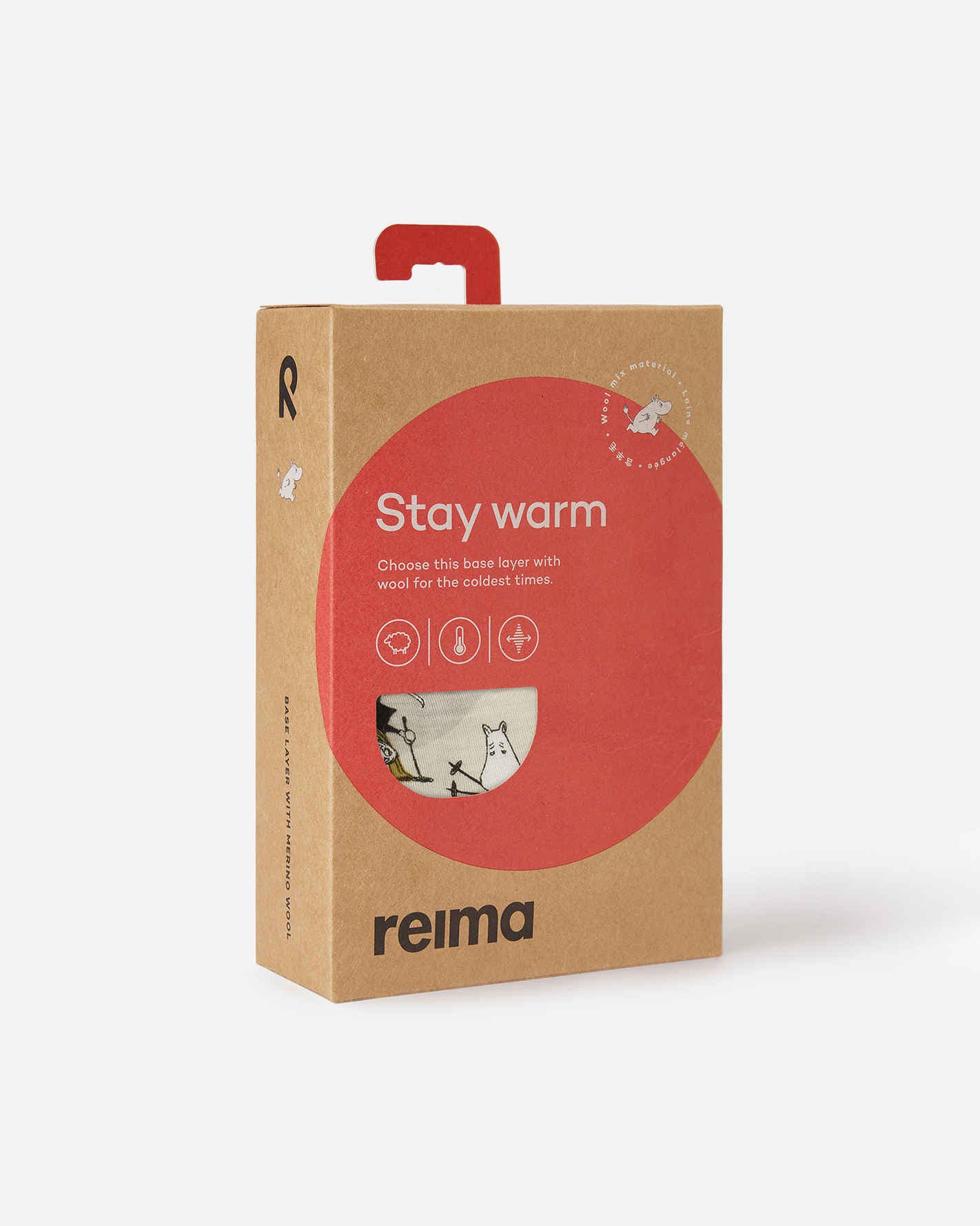 Toddlers' wool mix base-layer set Moomin Trivsam Winter