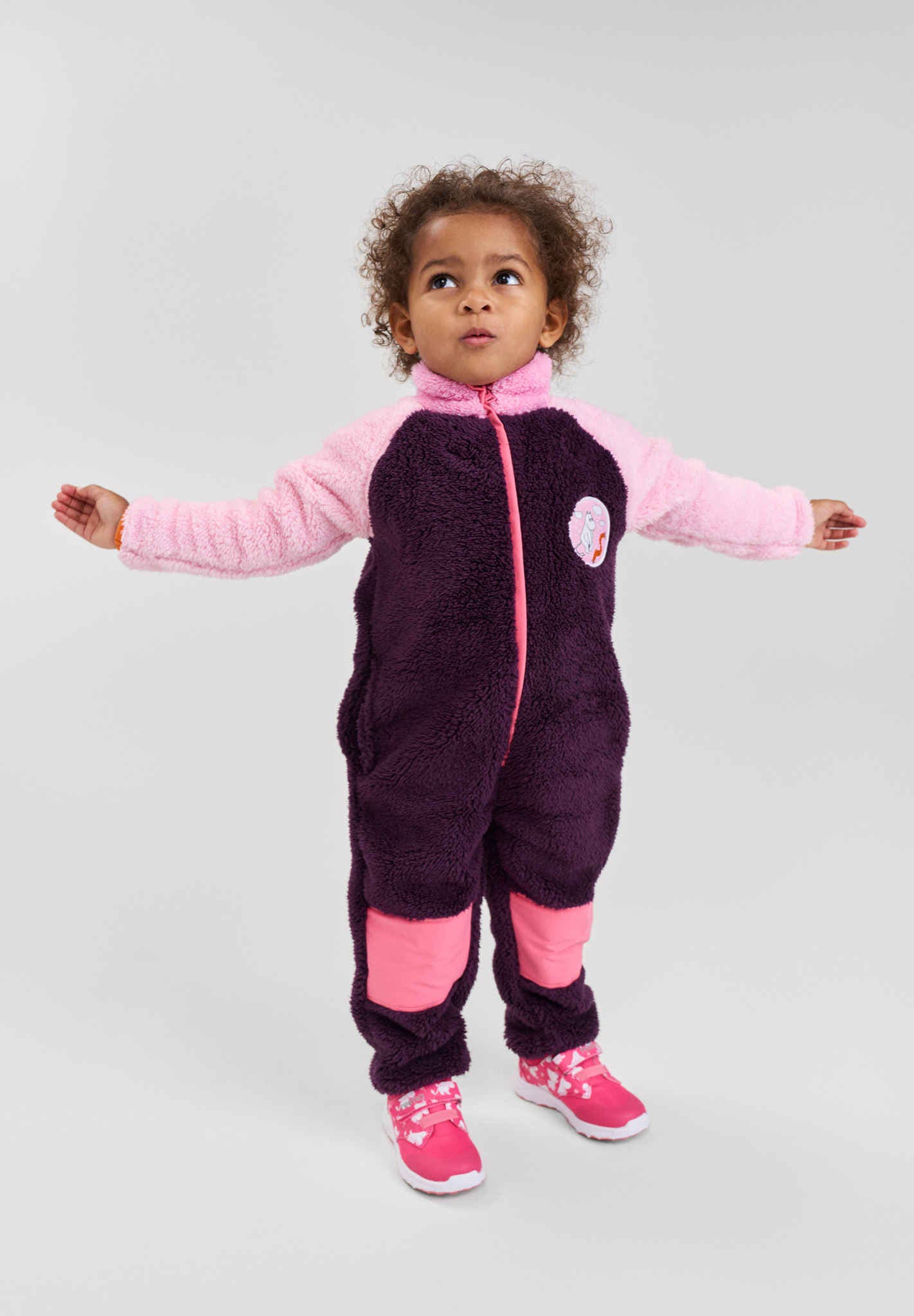 Toddlers' fleece jumpsuit Moomin Gladeligen Winter