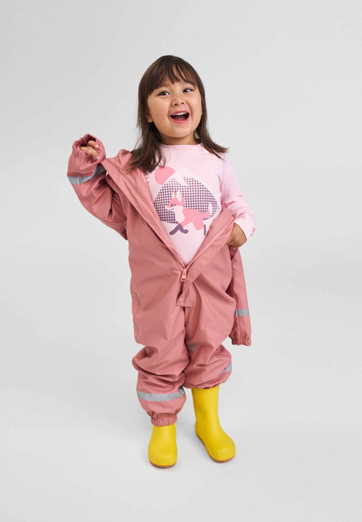 Kids' lightly wadded rain overall Rapakko Rainwear