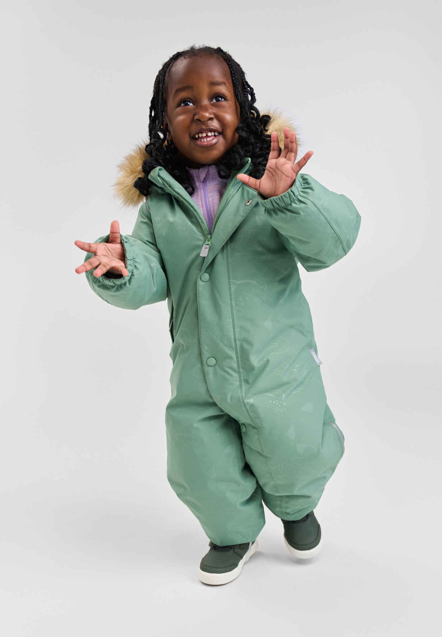 Toddlers' waterproof down snowsuit Aapua Winter